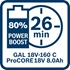 Immagine di 2 batterie ProCORE18V 8.0Ah + caricabatteria GAL 18V-160 C + GCY 42