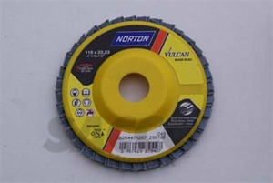 Immagine di DISCO LAMELLARE OSSIDO ALLUM. R265D Ø115 GR100 PIANO BDX SP PLASTICA   NORTON 01403350