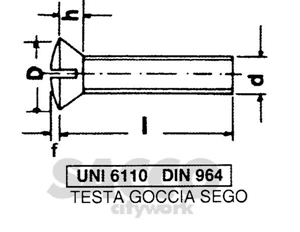 Immagine di 4X30 TSVC OTTONE NICHELATO 611 0 VITE  01676679