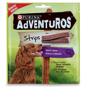 Immagine di CIBO CANI STRIPS CERVO        90G ADVENTUROS PURINA 02636894