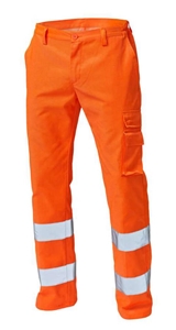 Immagine di PANTALONI HV FUSTAGNO TG. XS ARANCIO 2CAT EN ISO 20471        SIGGI 05572359