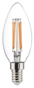 Immagine di LAMPADA LED CANDELA C35 E14 FILAMENTO RT CHIARA  PZ 4