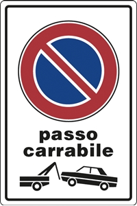 Immagine di S.ALL.PASSO CARRABILE    45X30