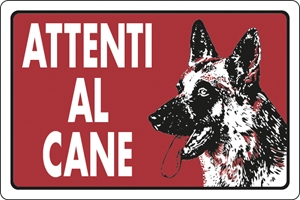 Immagine di S.PVC ATTENTI AL CANE    30X20