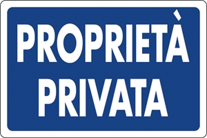 Immagine di S.PVC PROPRIETA'PRIVATA  30X20