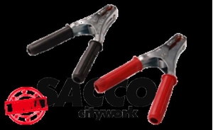 Immagine di COPPIA PINZA AVVIAMENTO C/RAME 400A   MM 200 PZ 2 ROSSA/NERA   BLISTER FAEG 04016717