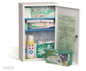 Immagine di ARMADIO PRONTO SOCCORSO MM 460X300X140 MET ALL1BASE OLTRE 2PERS 102/M 04972525