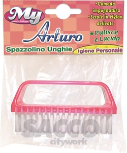 Immagine di SPAZZOLINO UNGHIE ARTURO COLORI ASSORTITI C/PASSAMANO 03543252