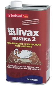 Immagine di CERA PAVIMENTO RUSTICA LT 1    FLACONE LIVAX 2                 NUNCAS 02076362