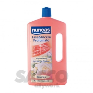 Immagine di DETERGENTE PAVIMENTI LT 1    FLACONE ROSA TEA LAVA & INCERA  NUNCAS 04700401