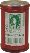 Immagine di CERO VOTIVO S.RITA 30T 36 ORE ROSSO 01443103