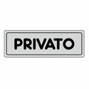 Immagine di SEGNALE INFORMAZIONE MM 150X50 PRIVATO PVC ADESIVO 02244617