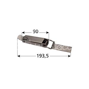 Immagine di CHIUSURA A LEVA ACCIAIO MM 112 C/PORTA LUCCHETTO 2.00.01 04899426