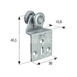 Immagine di CARRELLO PIEGATO ROLL-GE 10 Ø15 1223                      OMGE 05875573