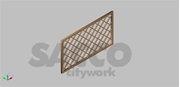 Immagine di PANNELLO GRIGLIATO DIAGONAL MM 1800X1000 PINO                     FORMA 02476780