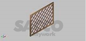 Immagine di PANNELLO GRIGLIATO DIAGONAL MM 1500X1200 PINO                     FORMA 04305187